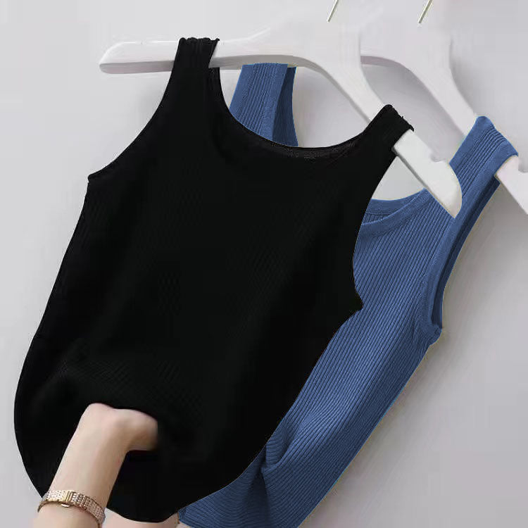 Douyin hit suspender women's vest female inner wear 2023 spring and summer new slim bottoming shirt female outer wear sleeveless