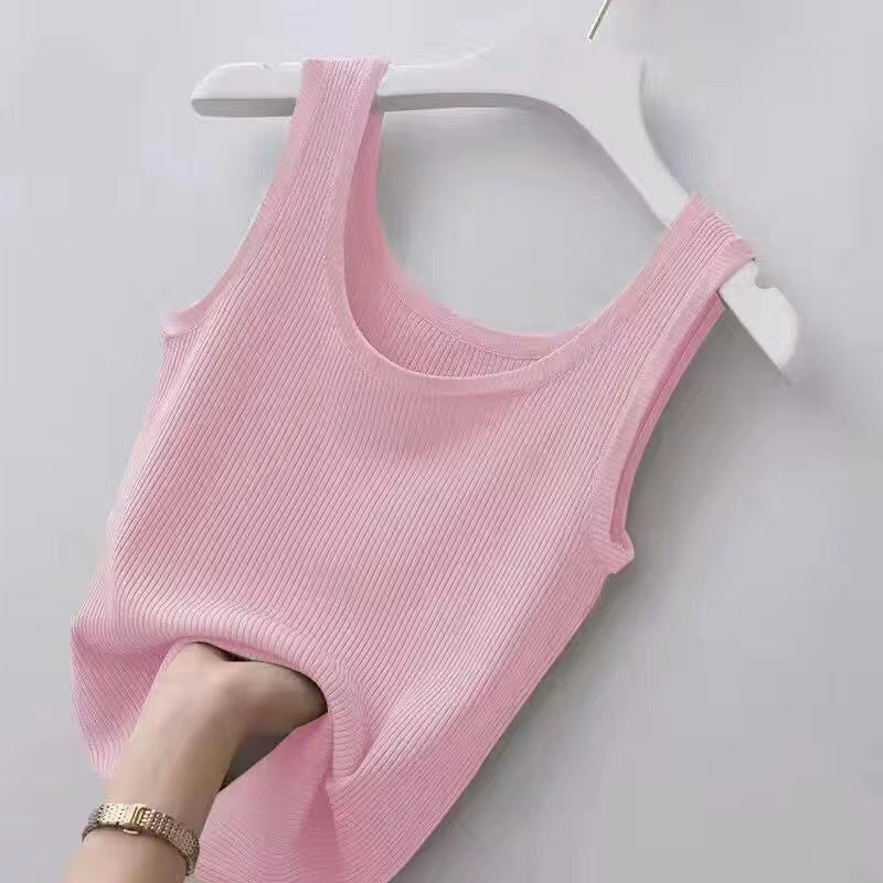 Douyin hit suspender women's vest female inner wear 2023 spring and summer new slim bottoming shirt female outer wear sleeveless