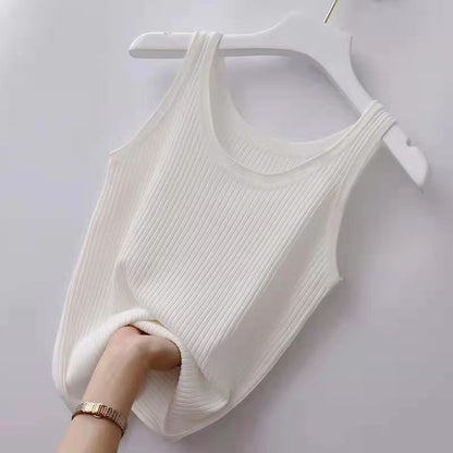 Douyin hit suspender women's vest female inner wear 2023 spring and summer new slim bottoming shirt female outer wear sleeveless